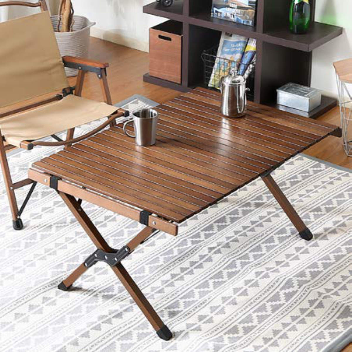 フォールディングテーブル ウッドトップ ハンス （ アウトドアテーブル