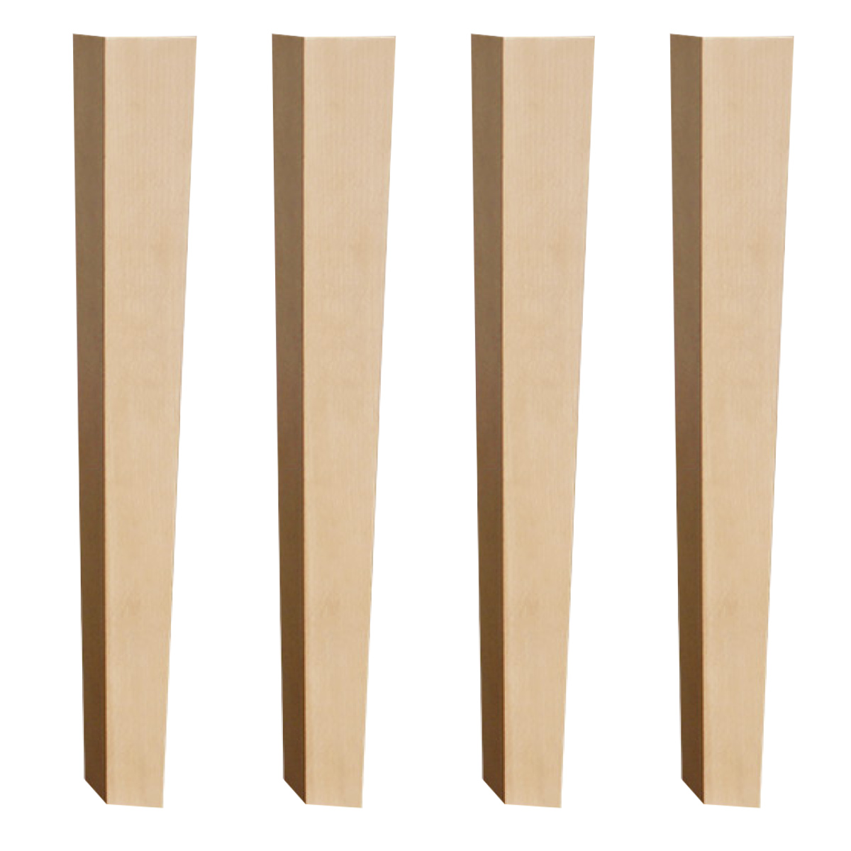 dショッピング |ダイニングテーブル 脚のみ 4本1組 木脚タイプ オーク