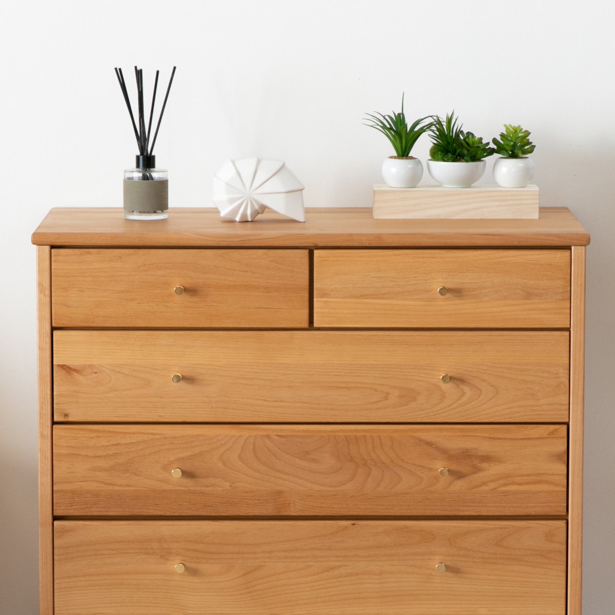 チェスト 4段 北欧風 アルダー材 FORTO 約幅81cm （ 脚付き リビング
