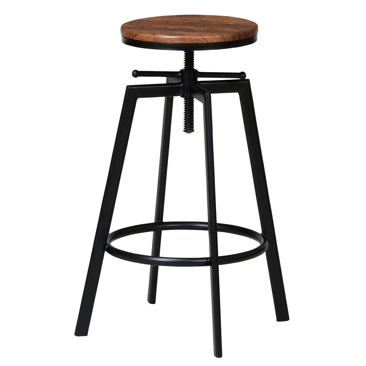 ハイスツール スチールフレーム 座面高調節機能 （ カウンターチェア