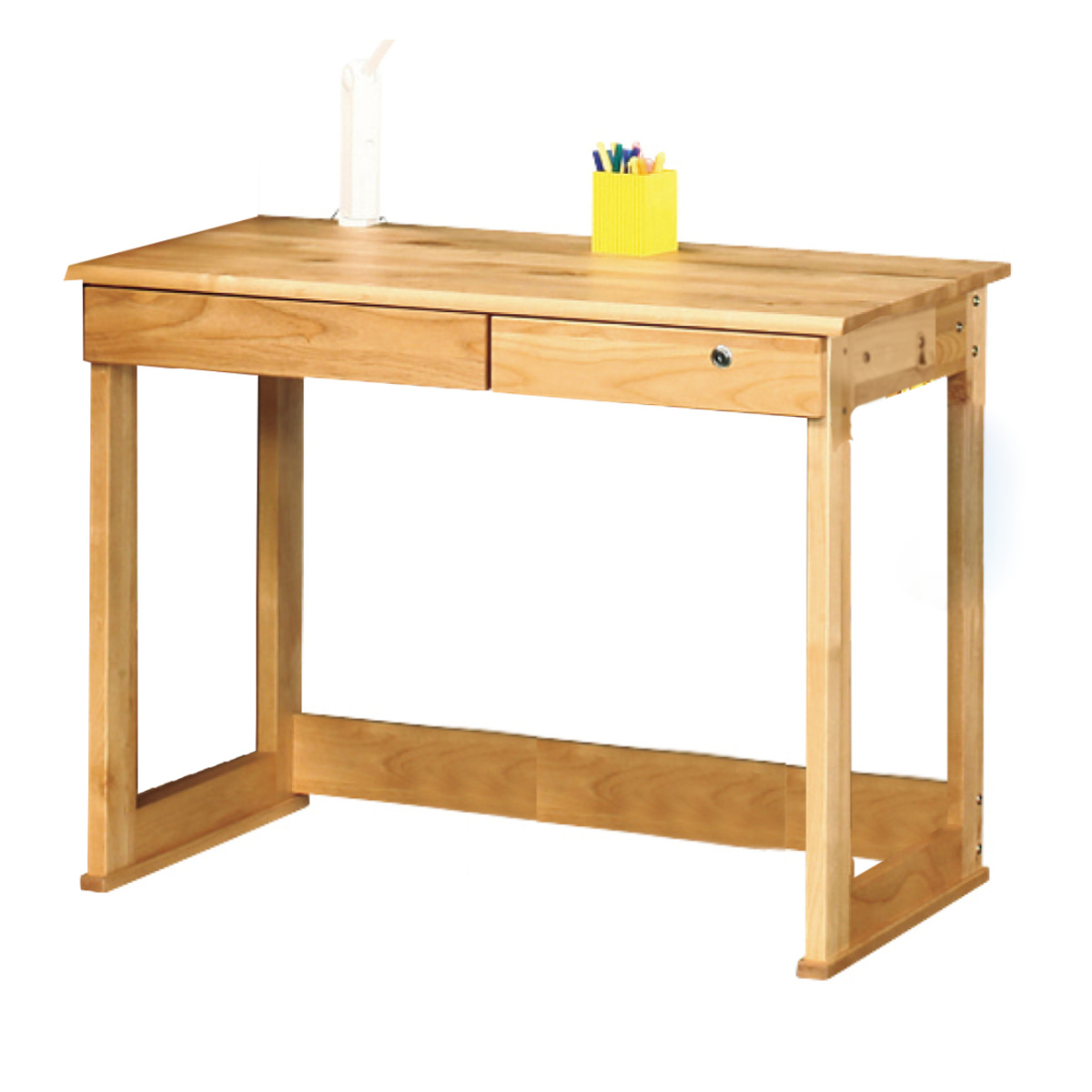 学習机 シンプル 幅100cm 奥行55cm 引出し付 レオ （ デスク 学習