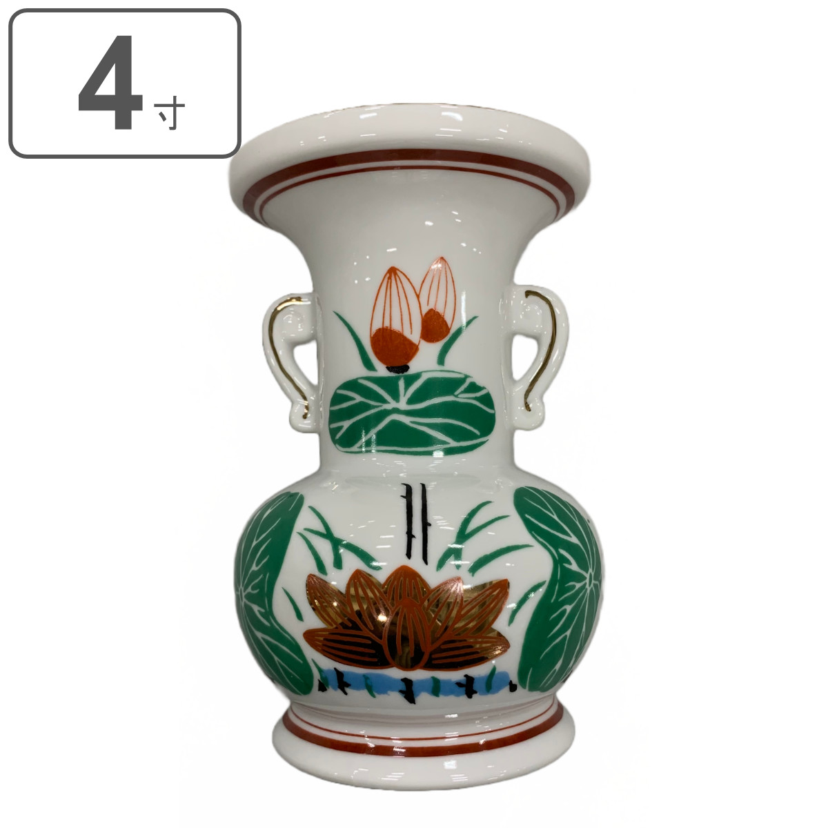 dショッピング |仏花瓶 上錦 4寸 仏具 仏壇 仏花 （ 花立て 花 日本製