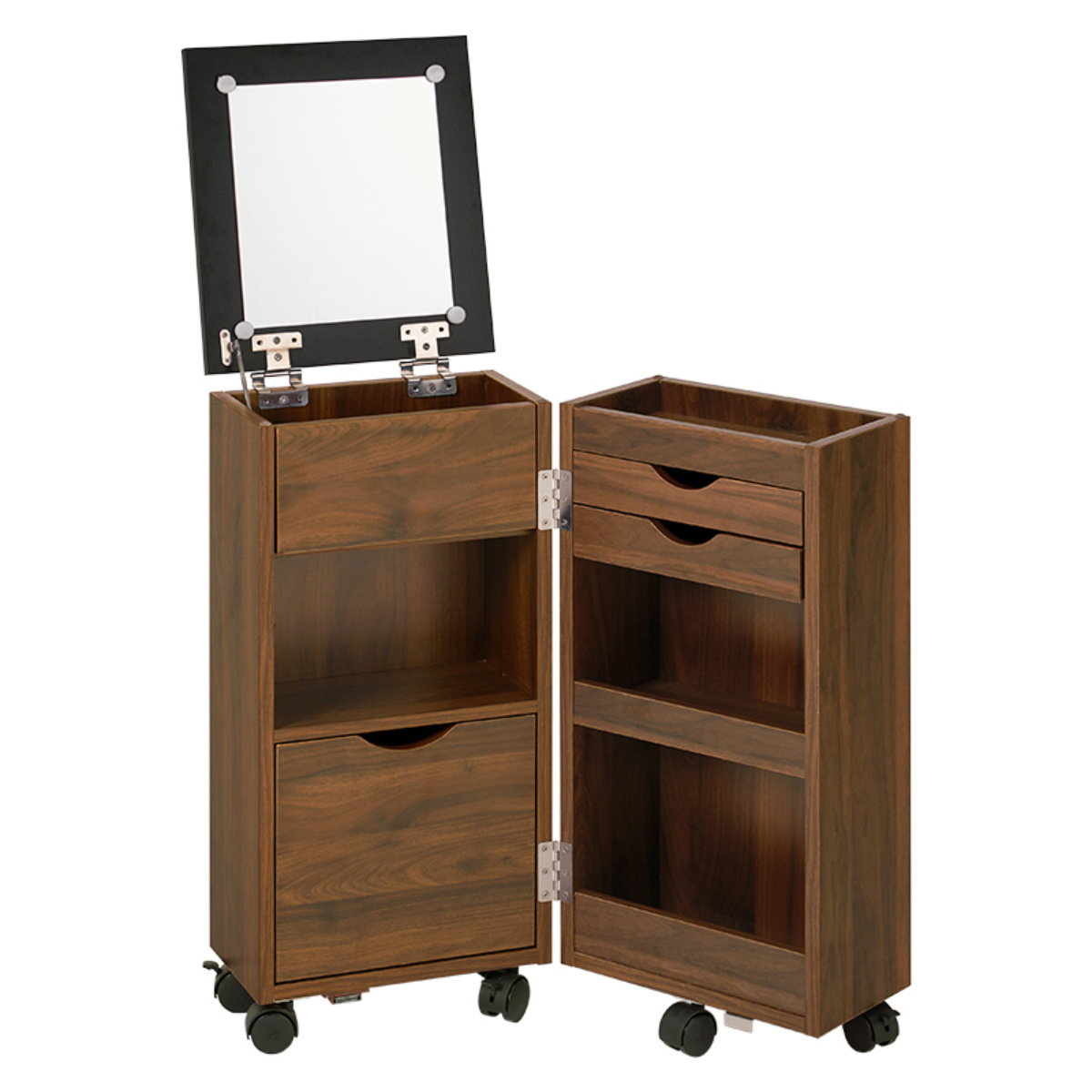 dショッピング |ドレッサー ワゴン 幅30.5～62cm 折りたたみ （ 鏡台