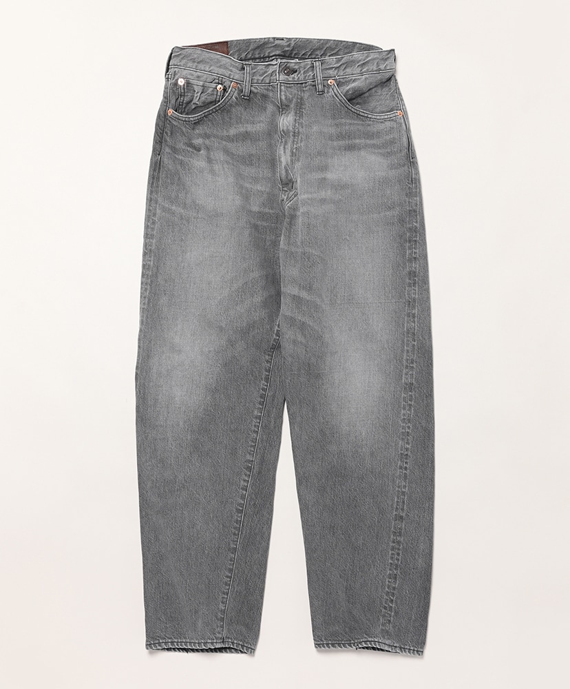 5P Zipper Front Denim Pants(28(MEN) Black Vintage Wash/ブラック