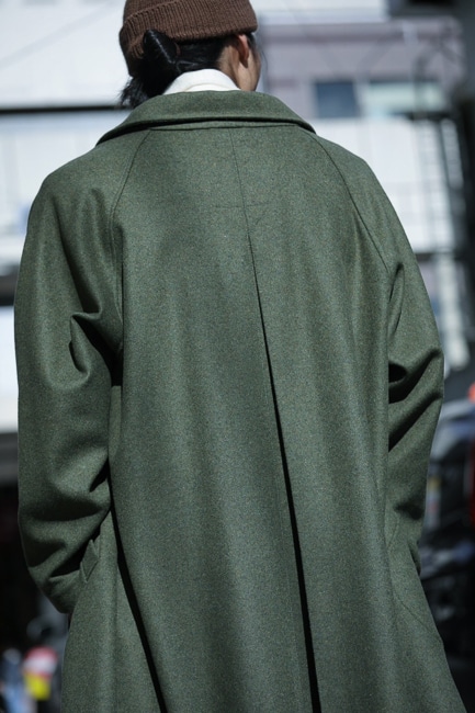 FRANK LEDER [ フランクリーダー ] MILITARY GREEN WOOL COAT