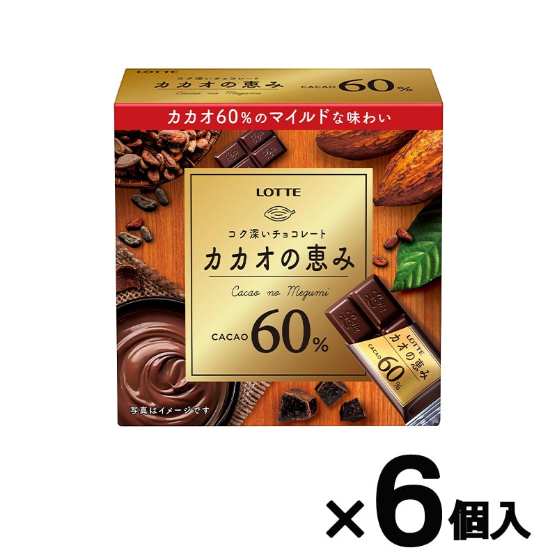 会員限定アウトレット】カカオの恵み60%箱 6個セットの口コミ一覧
