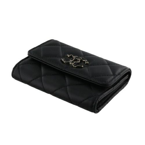 シャネル 名刺入れ カードケース レディース ブラック CHANEL AP3624