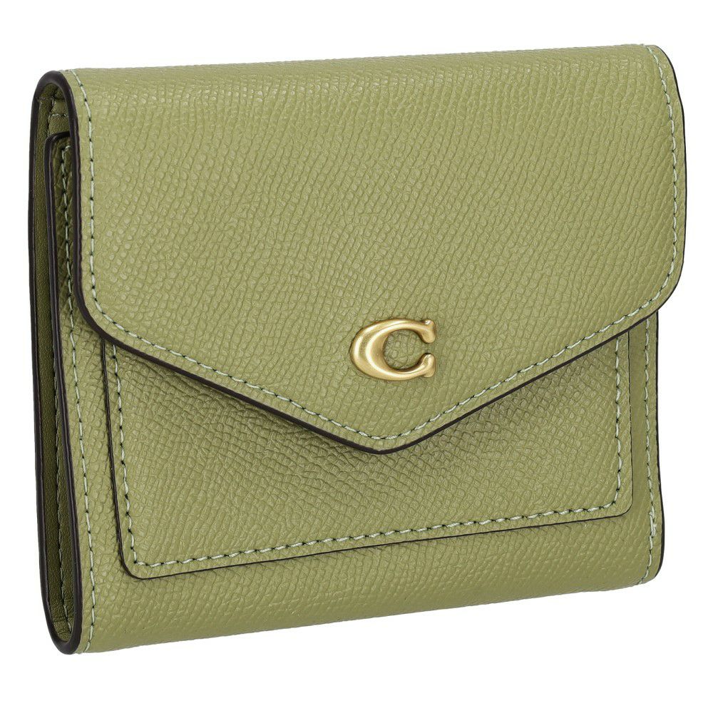 コーチ 二つ折り財布 レディース ウィン スモール ウォレット グリーン