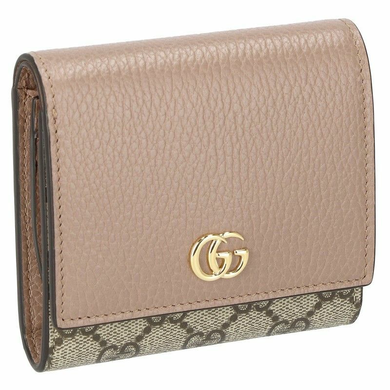 グッチ 二つ折り財布 レディース GGマーモント ピンク GUCCI 598587