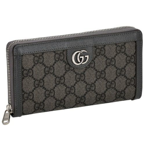 GUCCI グッチ GGキャンバス 長財布 シボレザー 極美品 0109-⑤ GUCCI