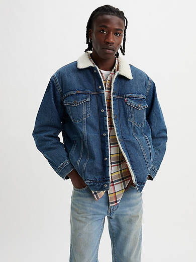Relaxed Fit Sherpa Trucker Jacket - Medium Wash | Levi's® US