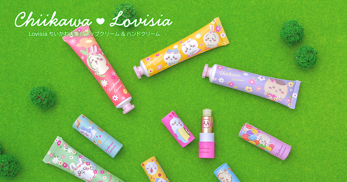 Lovisia(ラヴィジア)Lovisiaちいかわ大集合リップクリーム、ハンド