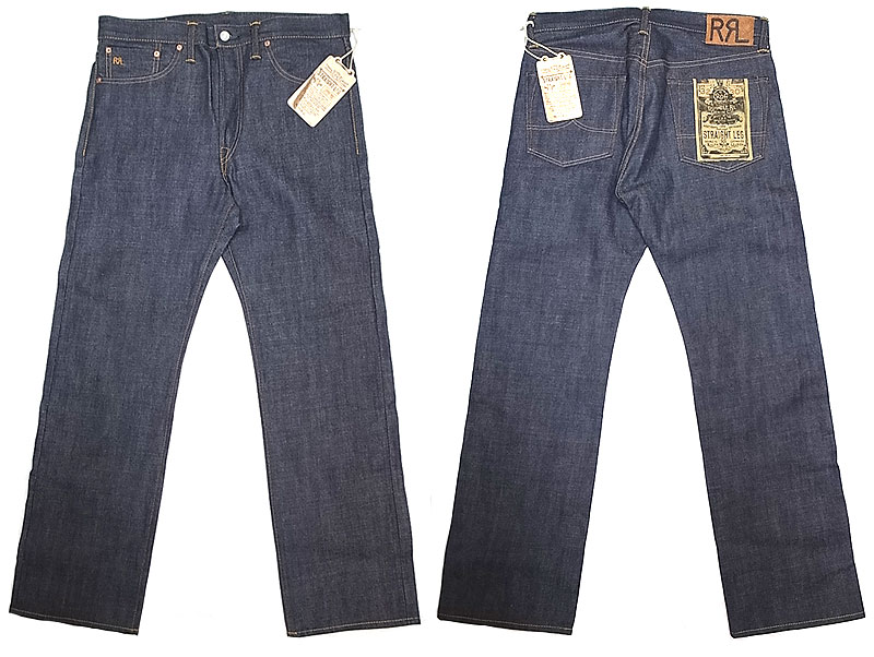 Double RL(RRL) STRAIGHT LEG JEANS Rigid USA製 生デニム ダブル