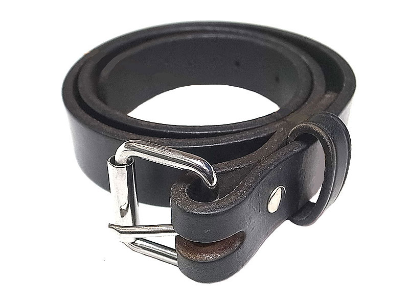 AMISH HANDCRAFTED LEATHER BELT Black アーミッシュ本革ベルト USA製