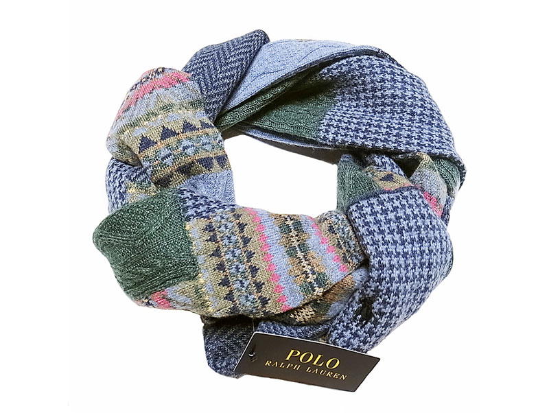 POLO RALPH LAUREN Jacquard Patch-Work Scarf パッチワーク - Luby's