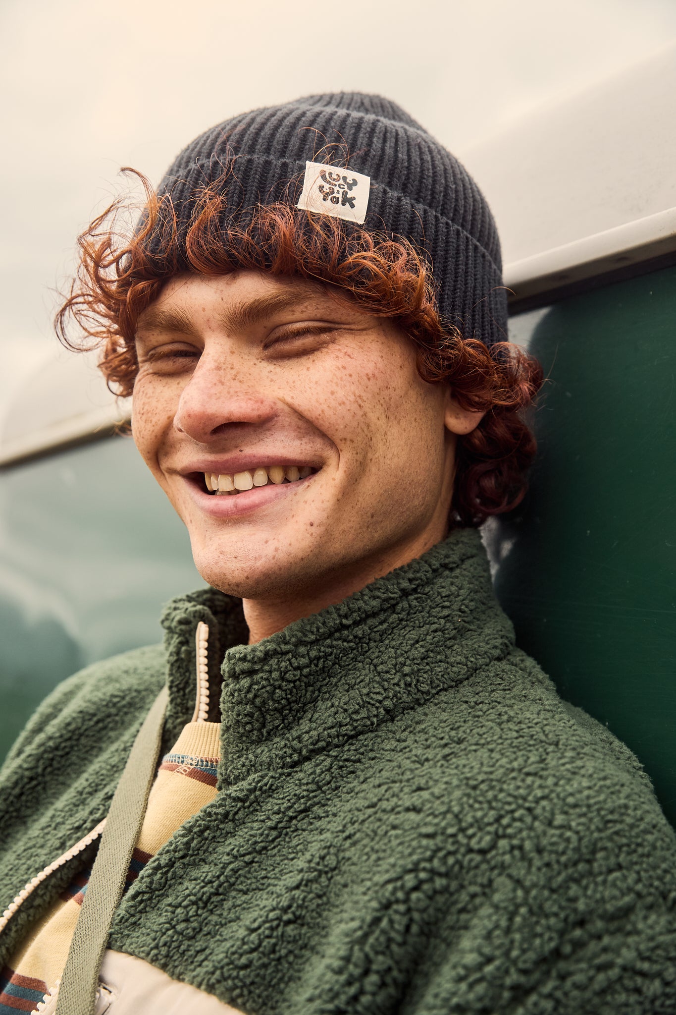 Luca - Knitted Cotton Beanie in Black – Lucy & Yak