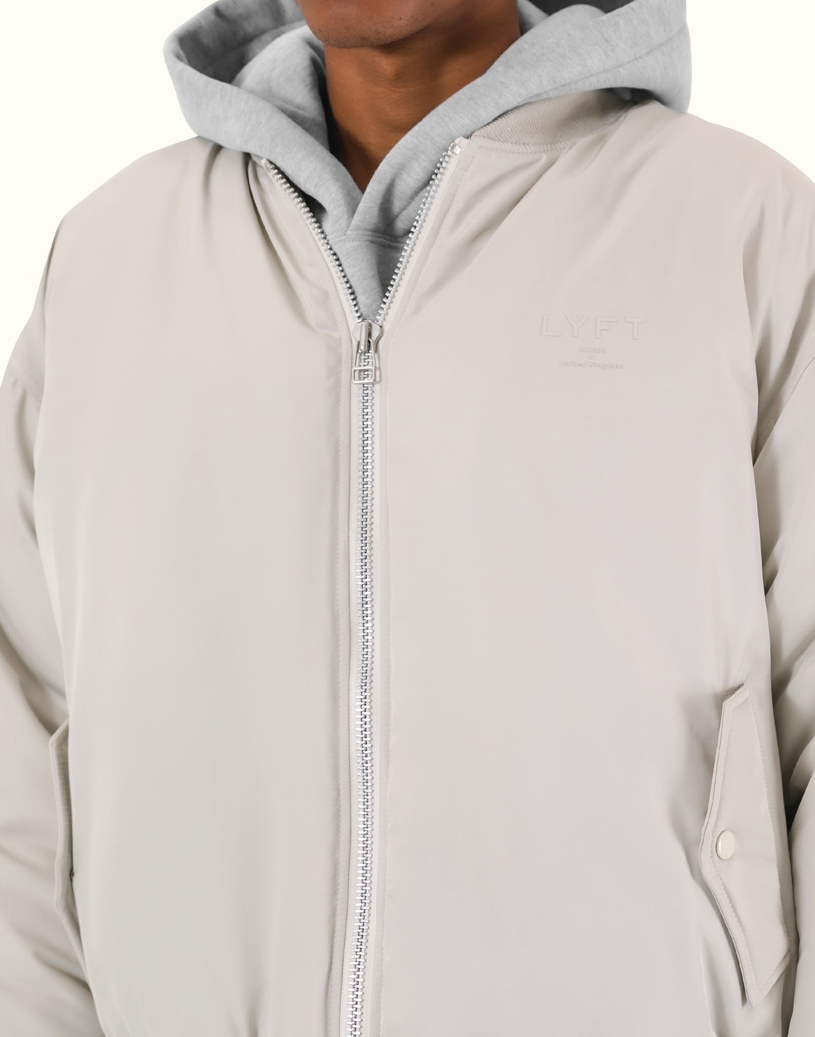 Oversize Puffer Jacket - Ivory – LÝFT
