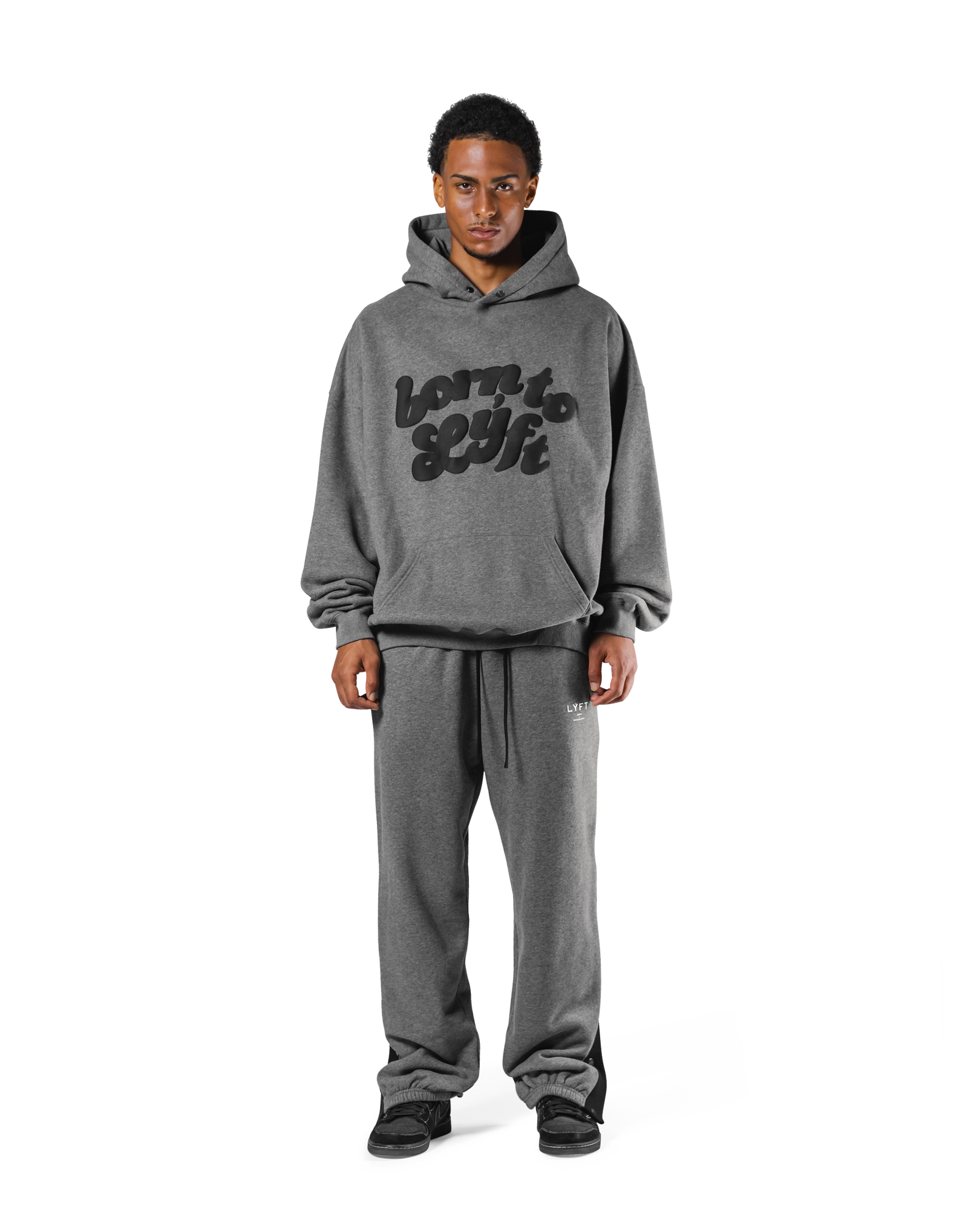 Old Born To LÝFT Hoodie - D.Grey