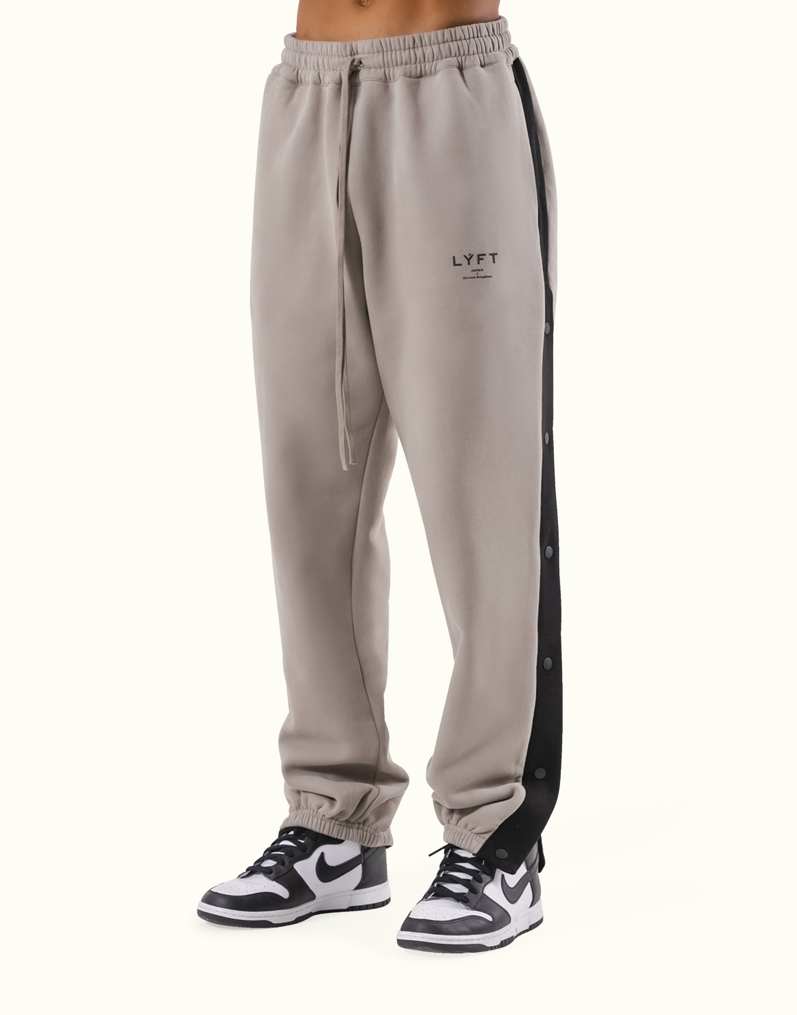 Warm Up Button Sweat Pants - Beige – LÝFT