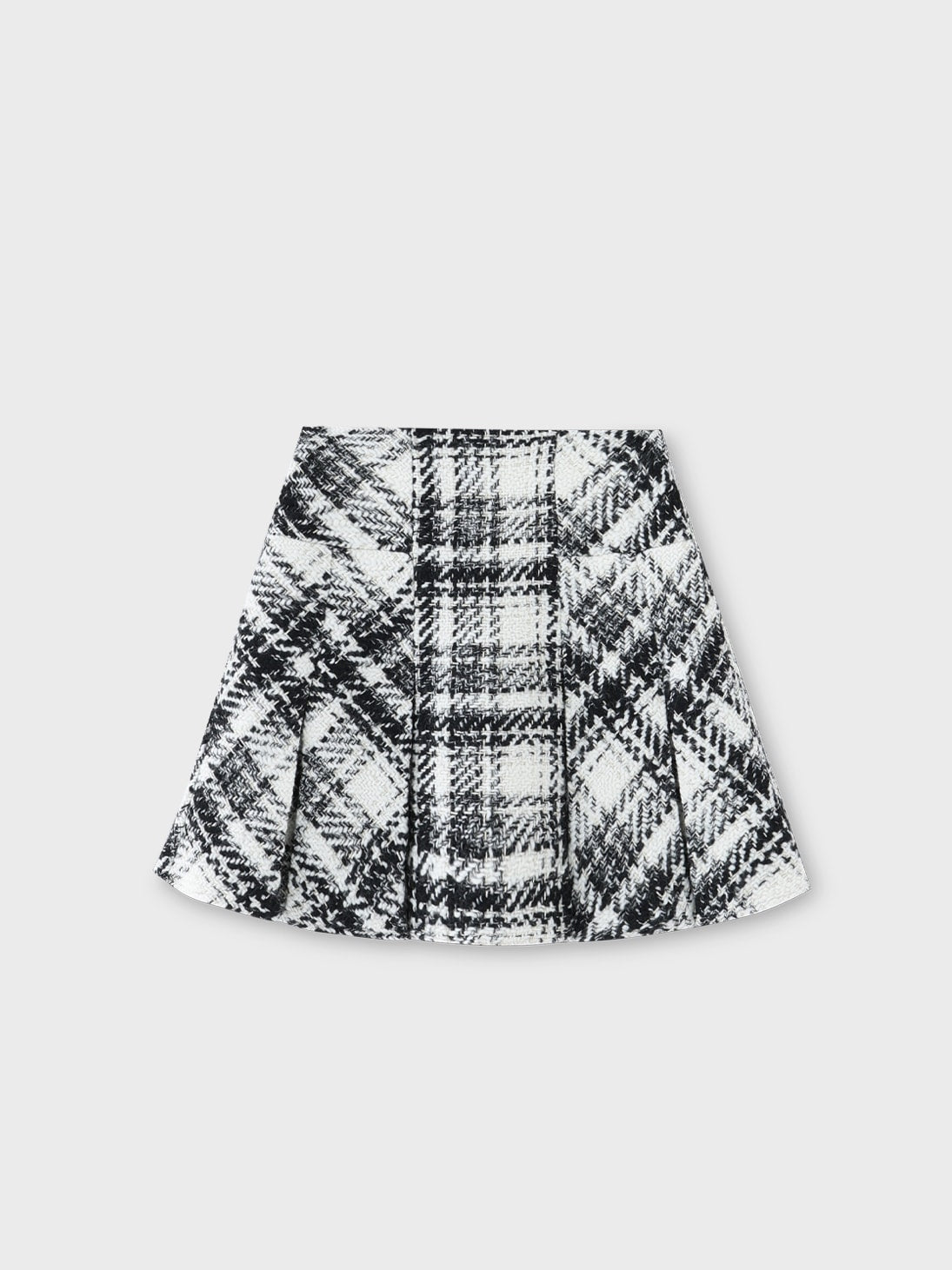 Roving check box pleated skirt(eme10726) – M me eme