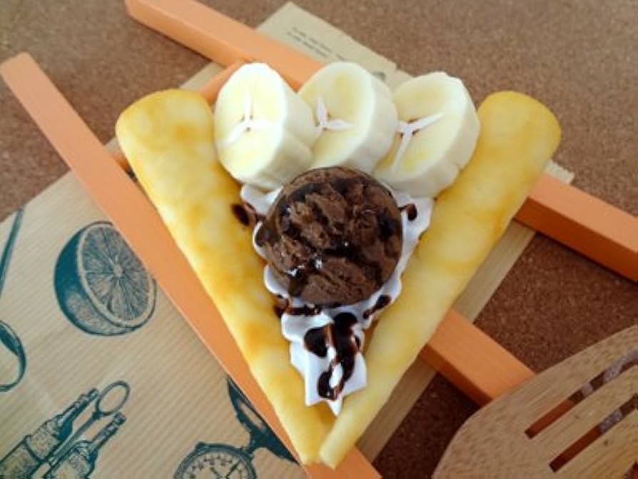 Amazon.co.jp: 食品サンプル屋 食品サンプル ミニバナナアイスクレープ