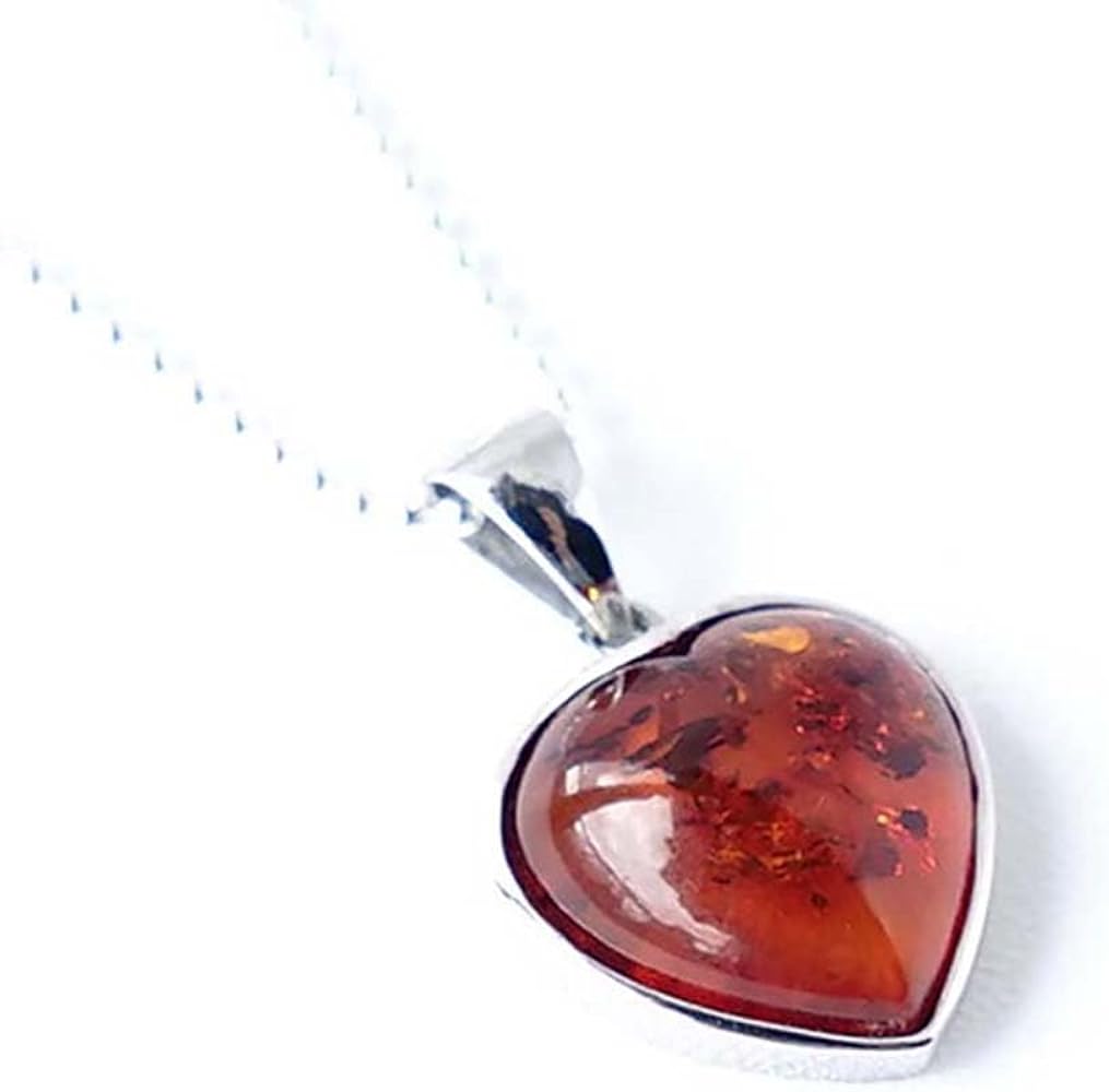 Amazon | [ブルーコーン] アンバー 琥珀 SV925 パワーストーン 天然石