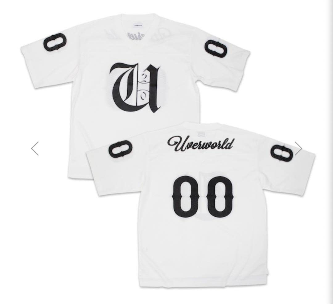 Amazon.co.jp: UVERworld グッズ ゲームシャツ 白 信人プロデュース 6