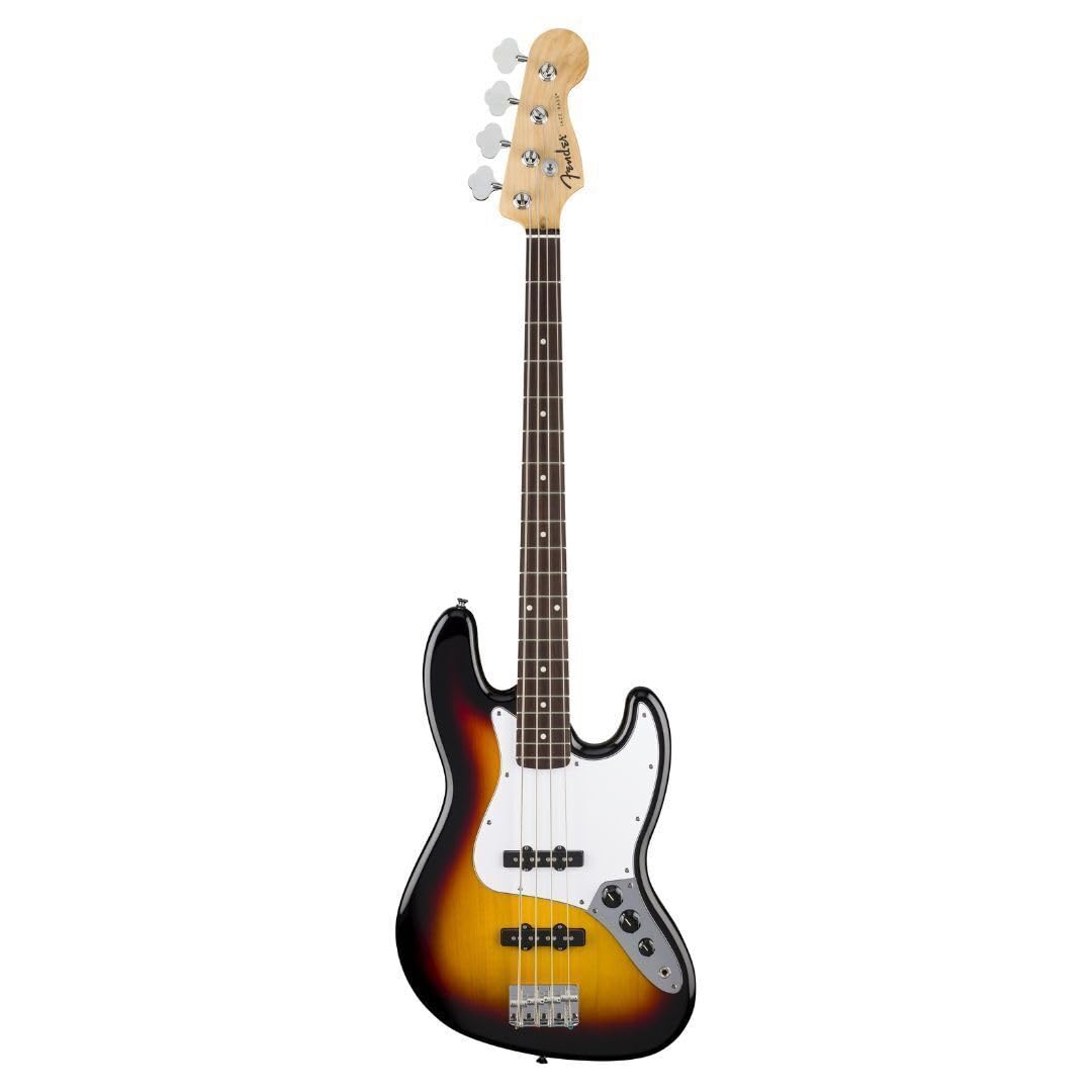Amazon.com: Fender Standard Jazz Bass - 3-color Sunburst, Laurel