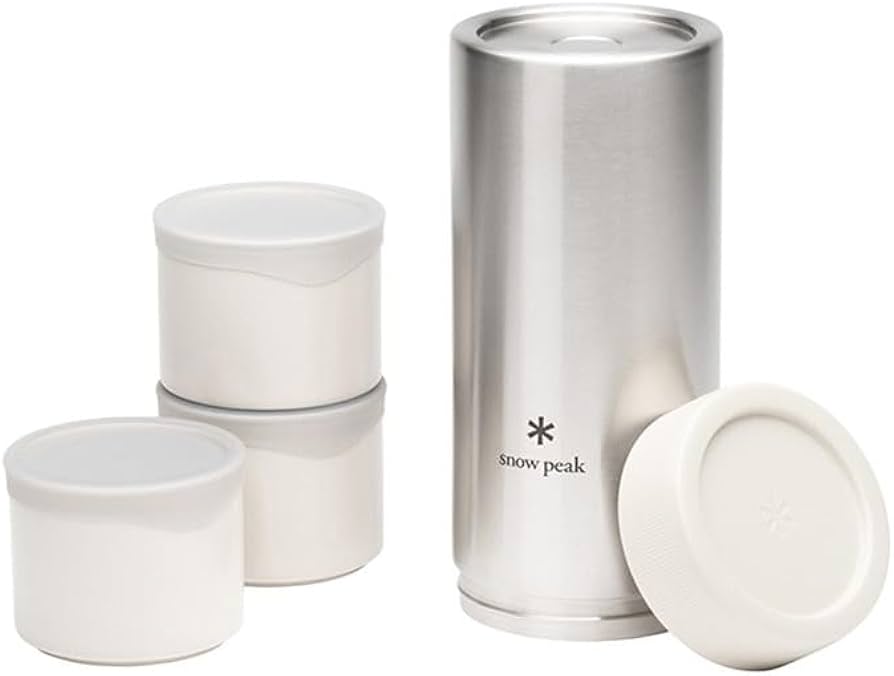 Amazon.com: Snow Peak TOBACHI 3 Insulated Travel Lunchbox- White