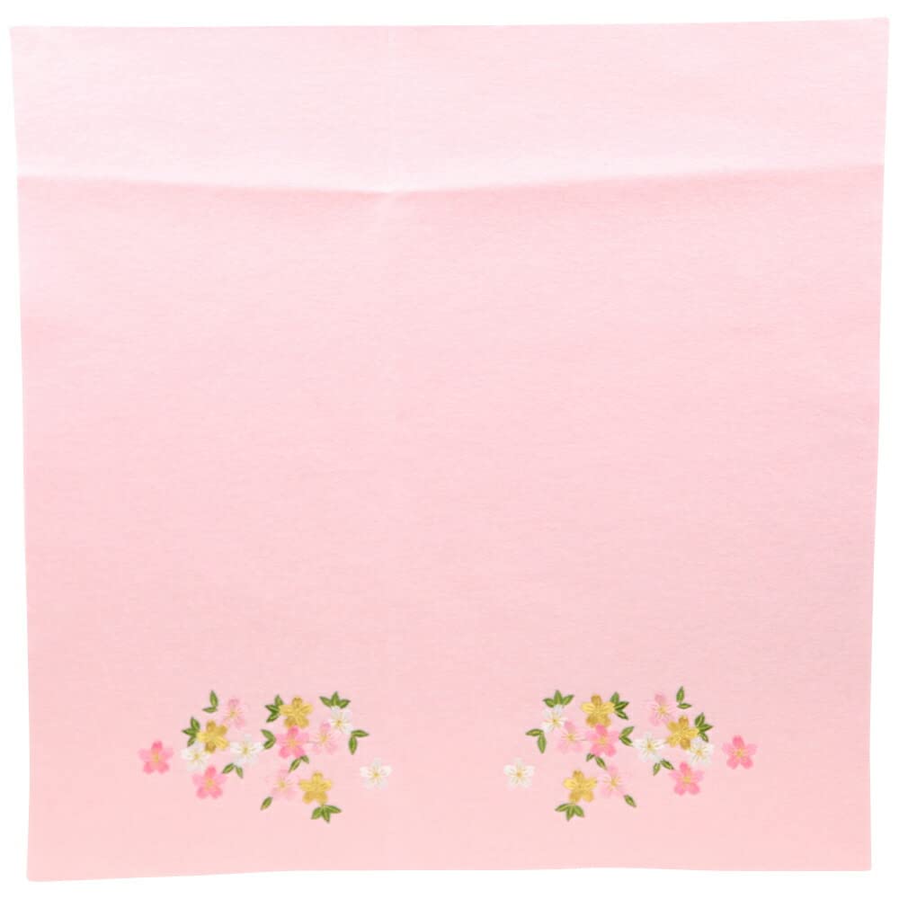 Amazon | 毛せん 毛氈 45×45cm [A]桜刺繍 ピンク mousen-sakura-p45
