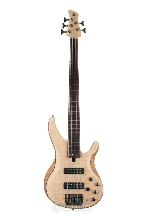 Amazon.com: Yamaha TRBX605 5-String Flamed Maple Bass Guitar