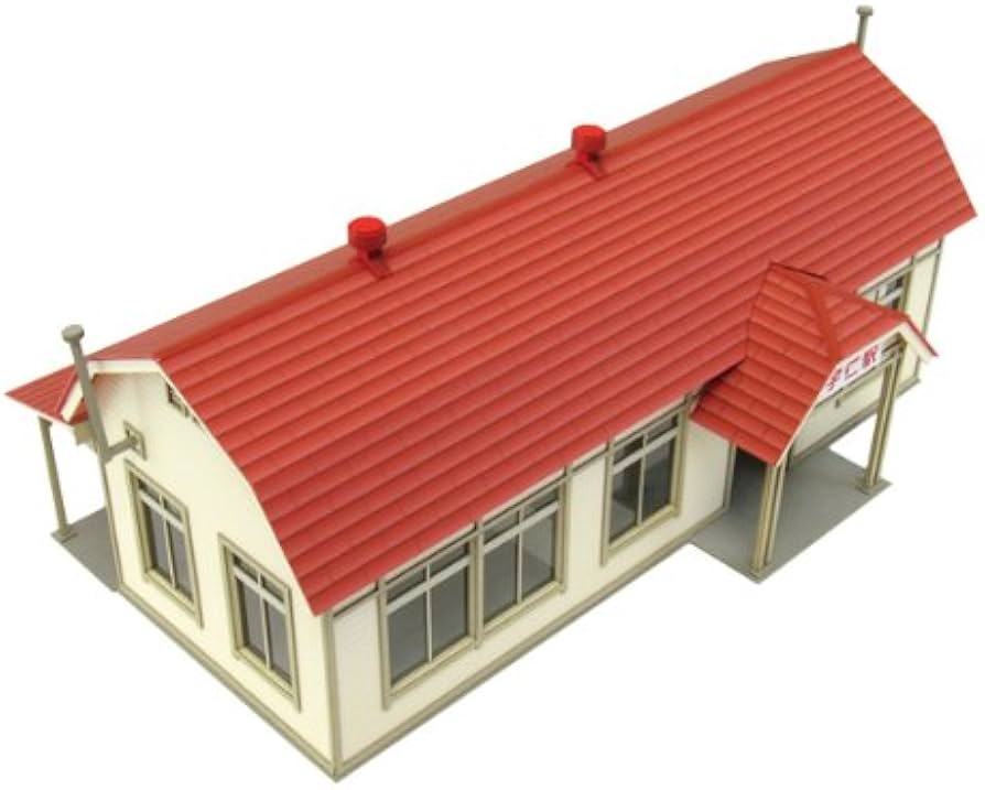 最終値下げペーパークラフト 駅舎 ノスタルジックシリーズ模型材料