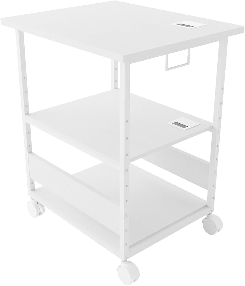Amazon.co.jp: プリンター台 デスクサイドワゴン キャスター付き