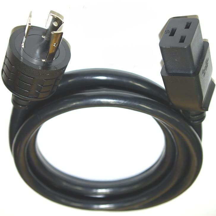 Amazon.co.jp: AC200V電源ケーブル C19：L6-20プラグ 250V-20A UPS