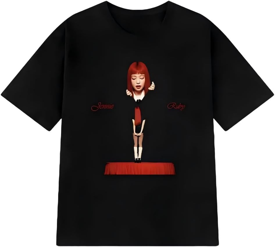 Jennie Ruby 2025 Album Fashion T Shirt Black S : Amazon.it: Altro
