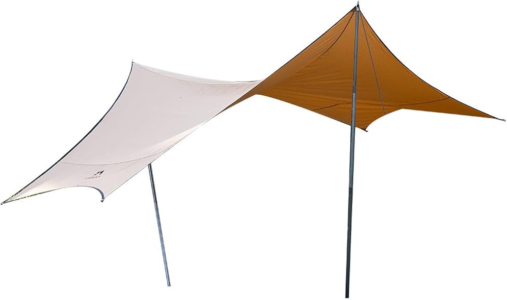 Amazon.co.jp: TOMOUNT タープ TC ポリコットン タープ 420CM 焚き火