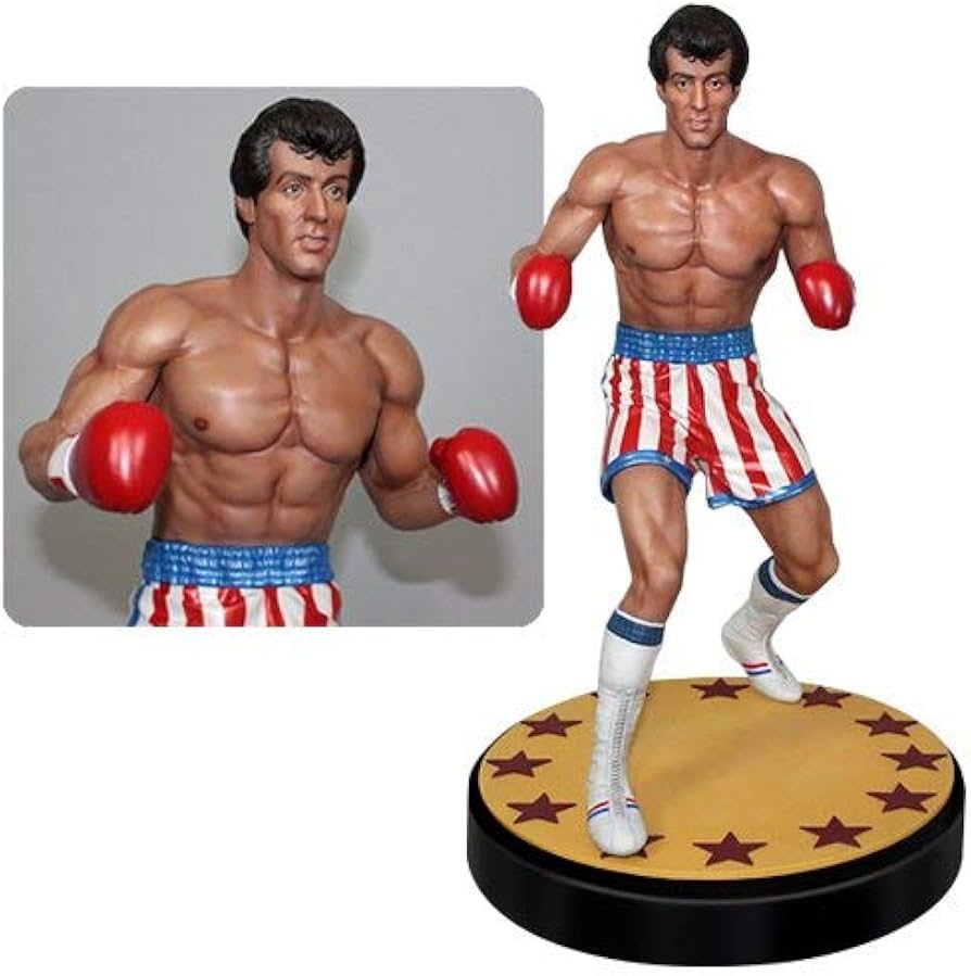 ロッキー シルベスタースタローン ガレージキット フィギュア 青い台座