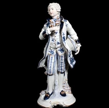 Amazon.co.jp: 極上品KPMDemainドマン貴婦人貴公子素焼き陶器人形2点