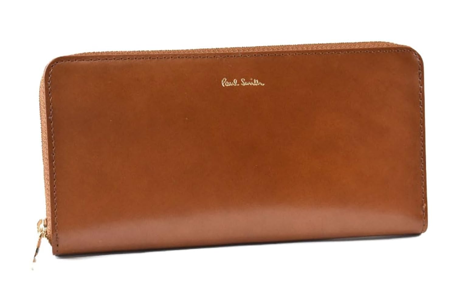 未使用 PaulSmith レザーラウンドジップ長財布 キャメル 箱付き 【公式