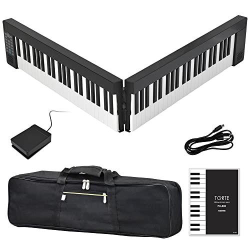 Amazon.co.jp: TORTE トルテ 電子ピアノ 折りたたみ式 88鍵盤 フル