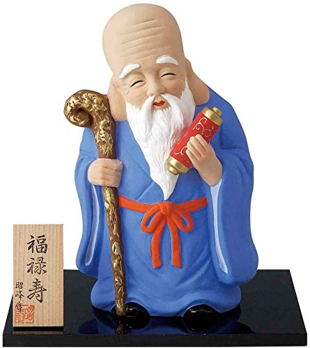 Amazon.co.jp: 雑貨 和風 福禄寿 七福神置物 （特大） デザイン：福禄