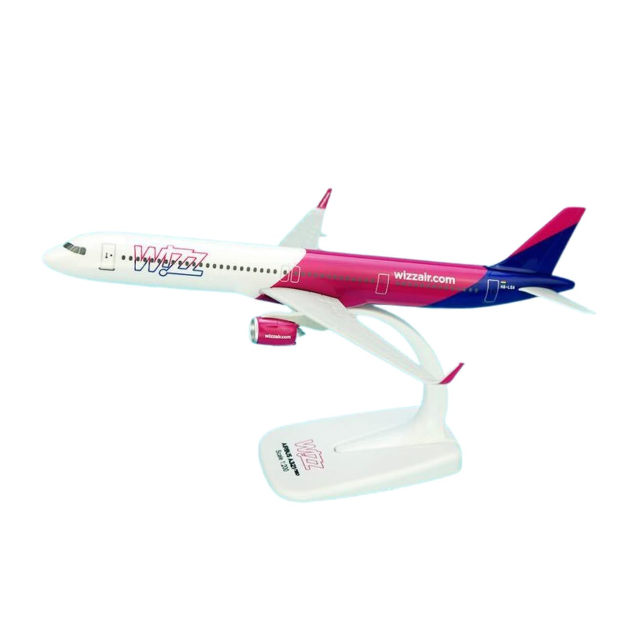 AeroClix Modellflugzeug Wizz Air Airbus A321-200 HA-LGA im Maßstab