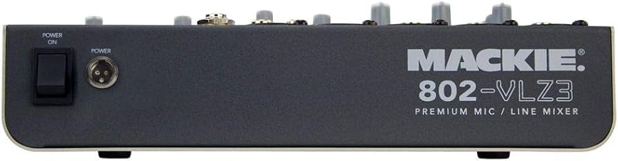 Amazon.com: Mackie 802-VLZ3 8-Ch. Compact Recording/SR Mixer