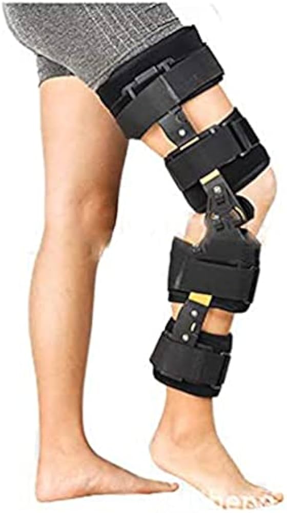 Amazon.co.jp: ヒンジ付きROM膝装具、ACL損傷、関節痛の緩和、変形性