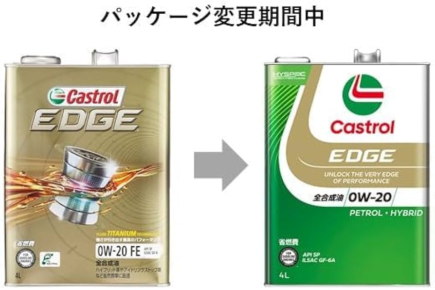 Amazon | Castrol(カストロール) エンジンオイル EDGE 0W-20 API SP 4L