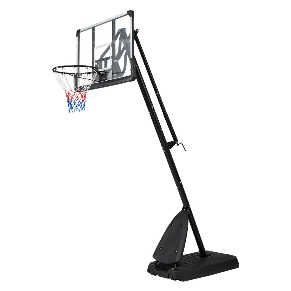 Amazon.co.jp: バスケットゴール ハンドルを回すだけの簡単 高さ無段階