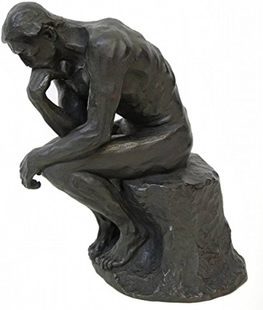 Amazon.co.jp: オーギュスト・ロダン『考える人』ブロンズ像 銅像 彫像