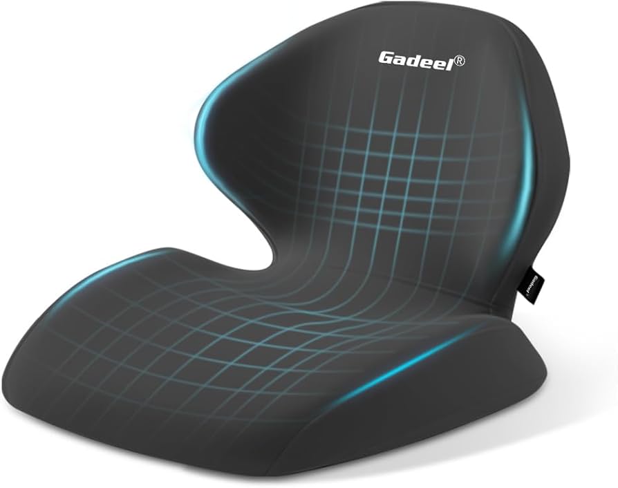 Amazon.co.jp: Gadeel 低反発 腰痛 クッション 座布団 一体型 ランバー