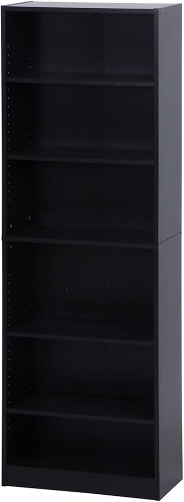 Amazon｜本棚 多目的棚 6段 1列 幅60×奥行29×高さ180cm ブラウン