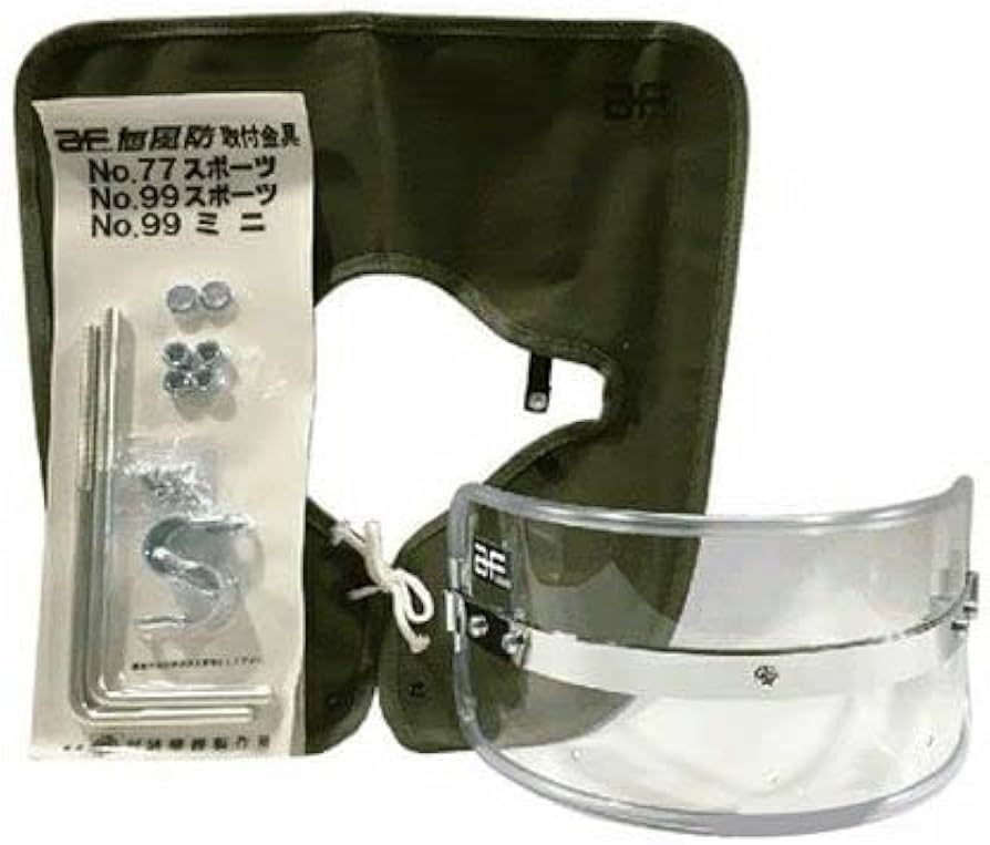 Amazon | Z-FATHER 旭風防 ミニ用 短風防 クリア(緑布タレ